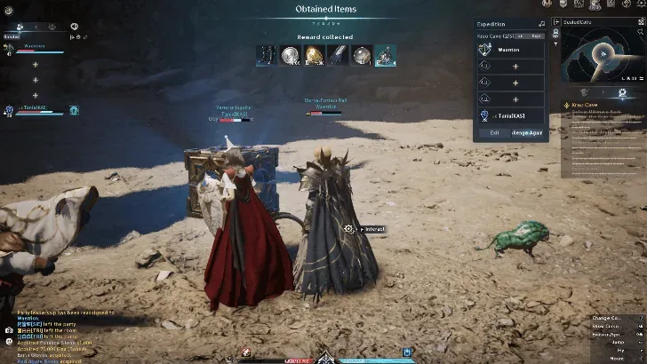 AION 2 Expedition Odyle Energy reward cube interface