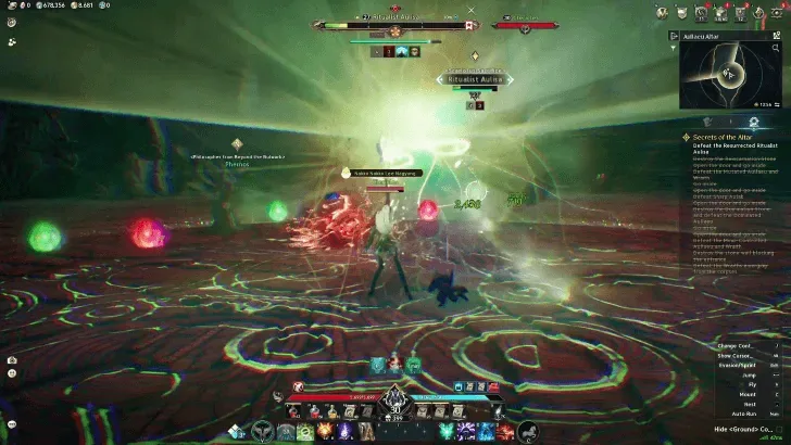 AION 2 Cleric casting healing skills during combat
